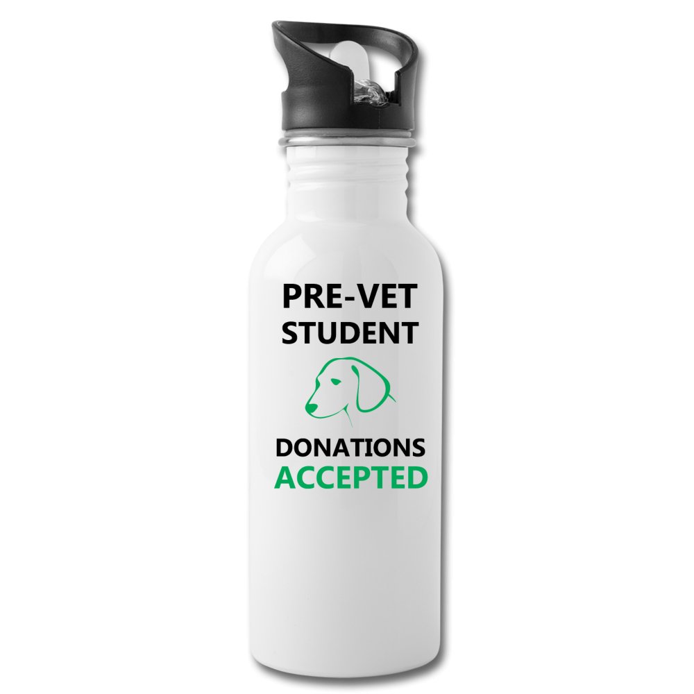Pre- Vet Student - Donations Accepted 20oz Water Bottle-Water Bottle | BestSub BLH1-2-I love Veterinary