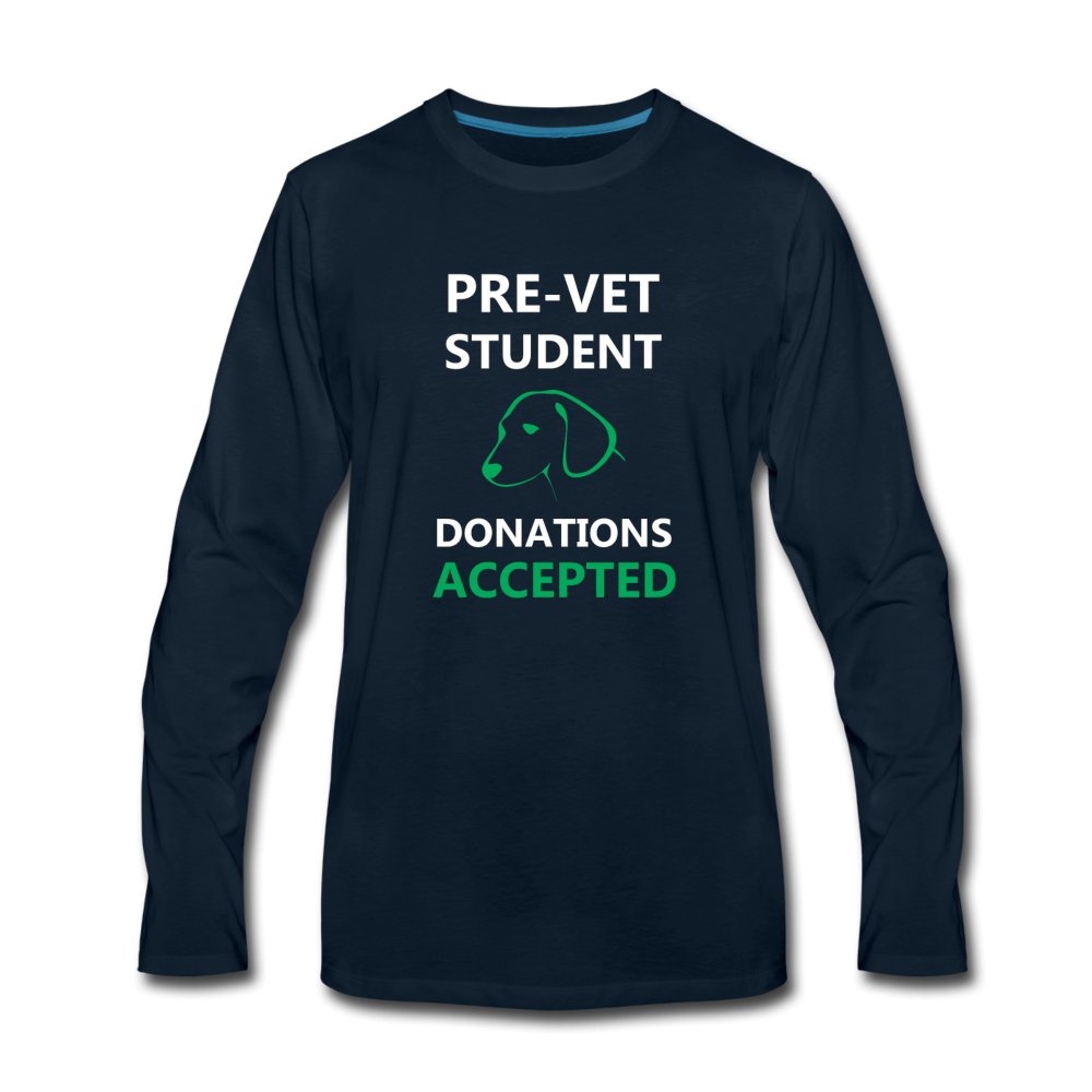 Pre- Vet Student Unisex Premium Long Sleeve T-Shirt-Men's Premium Long Sleeve T-Shirt | Spreadshirt 875-I love Veterinary