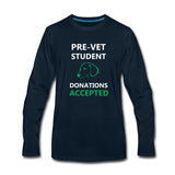 Pre- Vet Student Unisex Premium Long Sleeve T-Shirt-Men's Premium Long Sleeve T-Shirt | Spreadshirt 875-I love Veterinary