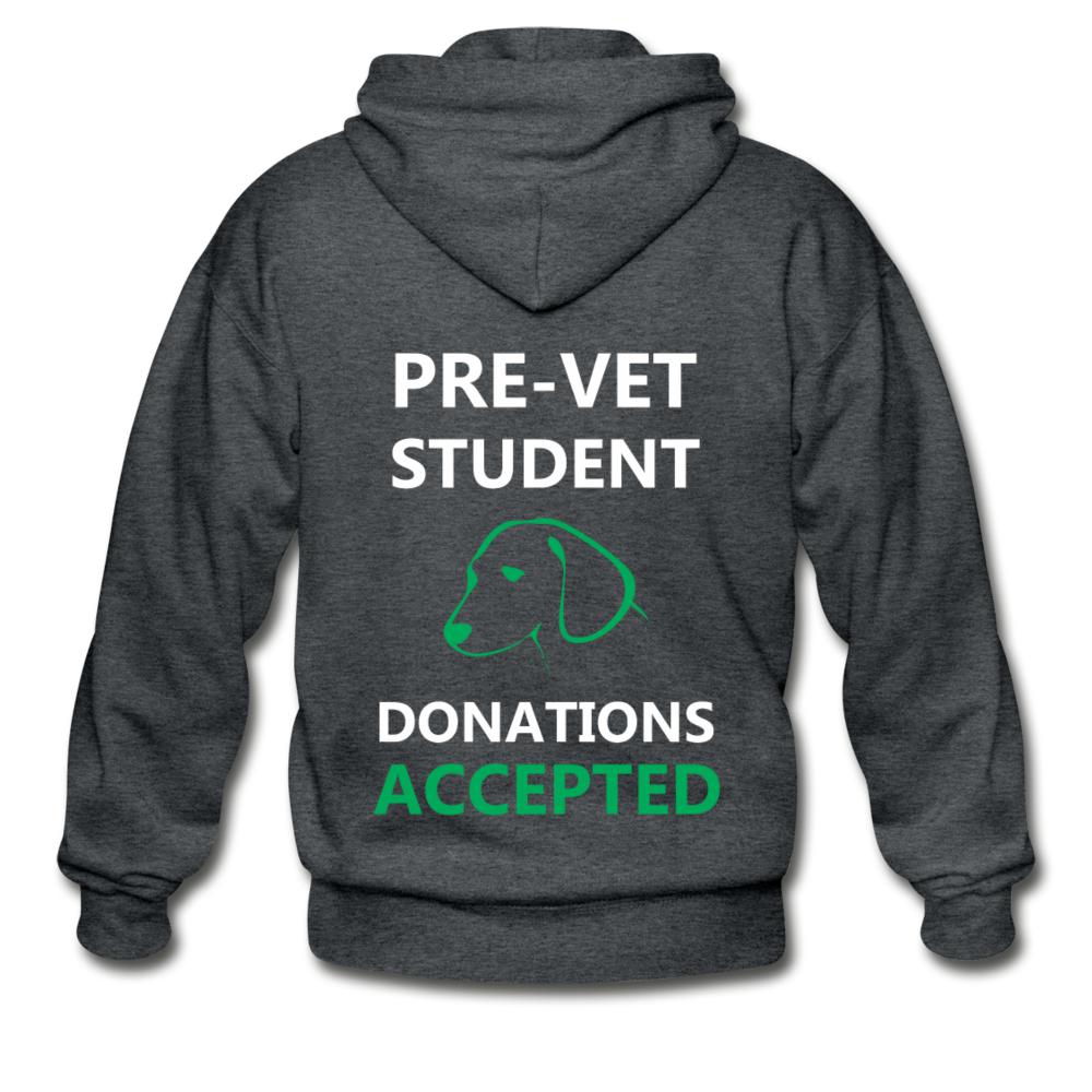 Pre- Vet Student Unisex Zip Hoodie-Heavy Blend Adult Zip Hoodie | Gildan G18600-I love Veterinary