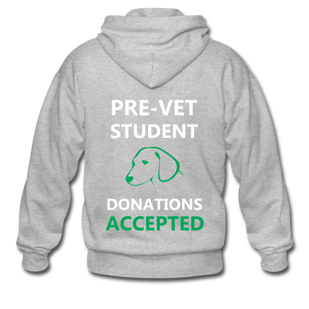 Pre- Vet Student Unisex Zip Hoodie-Heavy Blend Adult Zip Hoodie | Gildan G18600-I love Veterinary