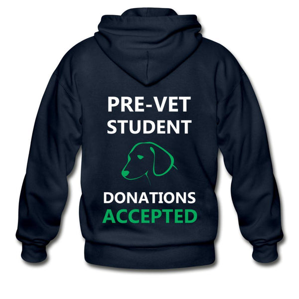 Pre- Vet Student Unisex Zip Hoodie-Heavy Blend Adult Zip Hoodie | Gildan G18600-I love Veterinary