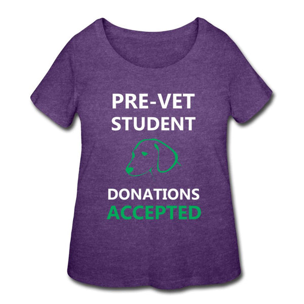 Pre- Vet Student Women's Curvy T-shirt-Women’s Curvy T-Shirt | LAT 3804-I love Veterinary
