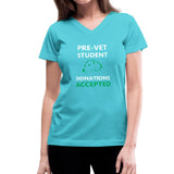 Pre- Vet Student Women's V-Neck T-Shirt-Women's V-Neck T-Shirt | Fruit of the Loom L39VR-I love Veterinary