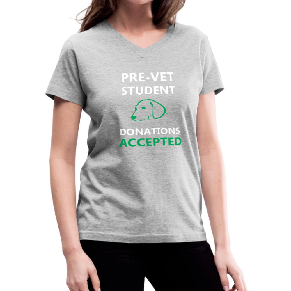 Pre- Vet Student Women's V-Neck T-Shirt-Women's V-Neck T-Shirt | Fruit of the Loom L39VR-I love Veterinary
