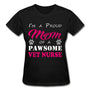Proud Mom of a pawsome Vet Nurse Gildan Ultra Cotton Ladies T-Shirt-Ultra Cotton Ladies T-Shirt | Gildan G200L-I love Veterinary