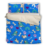 Pug Life Bedding Set-Bed sheets-I love Veterinary