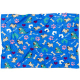 Pug Life Fleece Blanket-Blankets-I love Veterinary