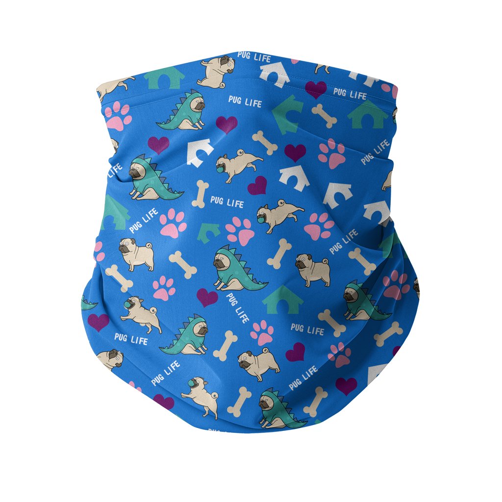 Pug Life Sublimation Neck Gaiter-Sublimation Neck Gaiter-I love Veterinary