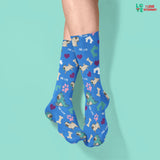 Pug Life Sublimation Tube Sock-Socks-I love Veterinary