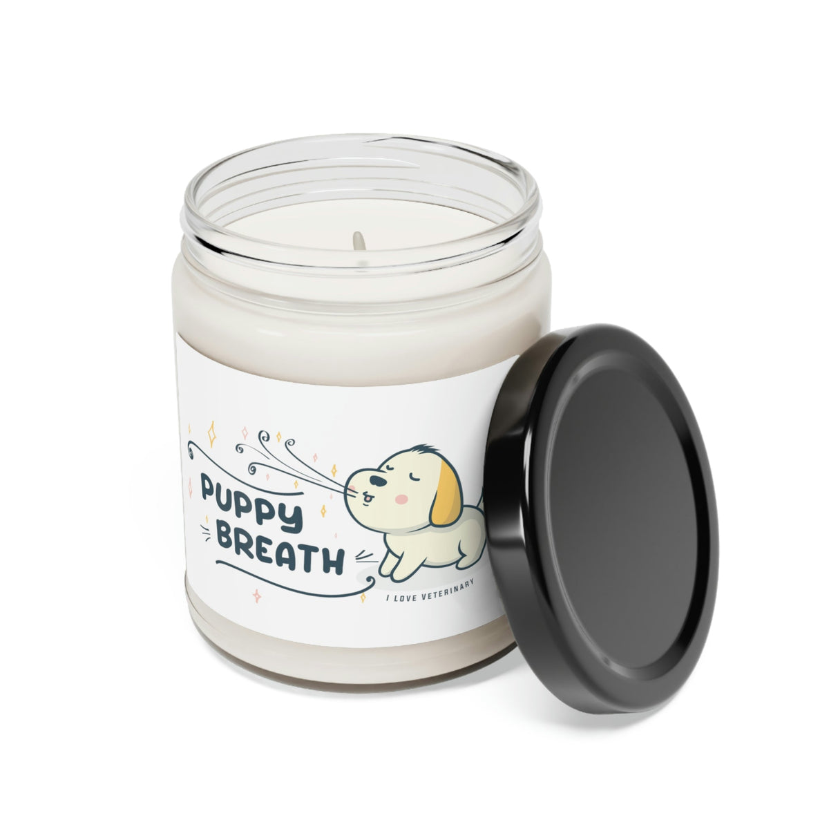 Puppy breath design - Scented Soy Candle-Candles-I love Veterinary