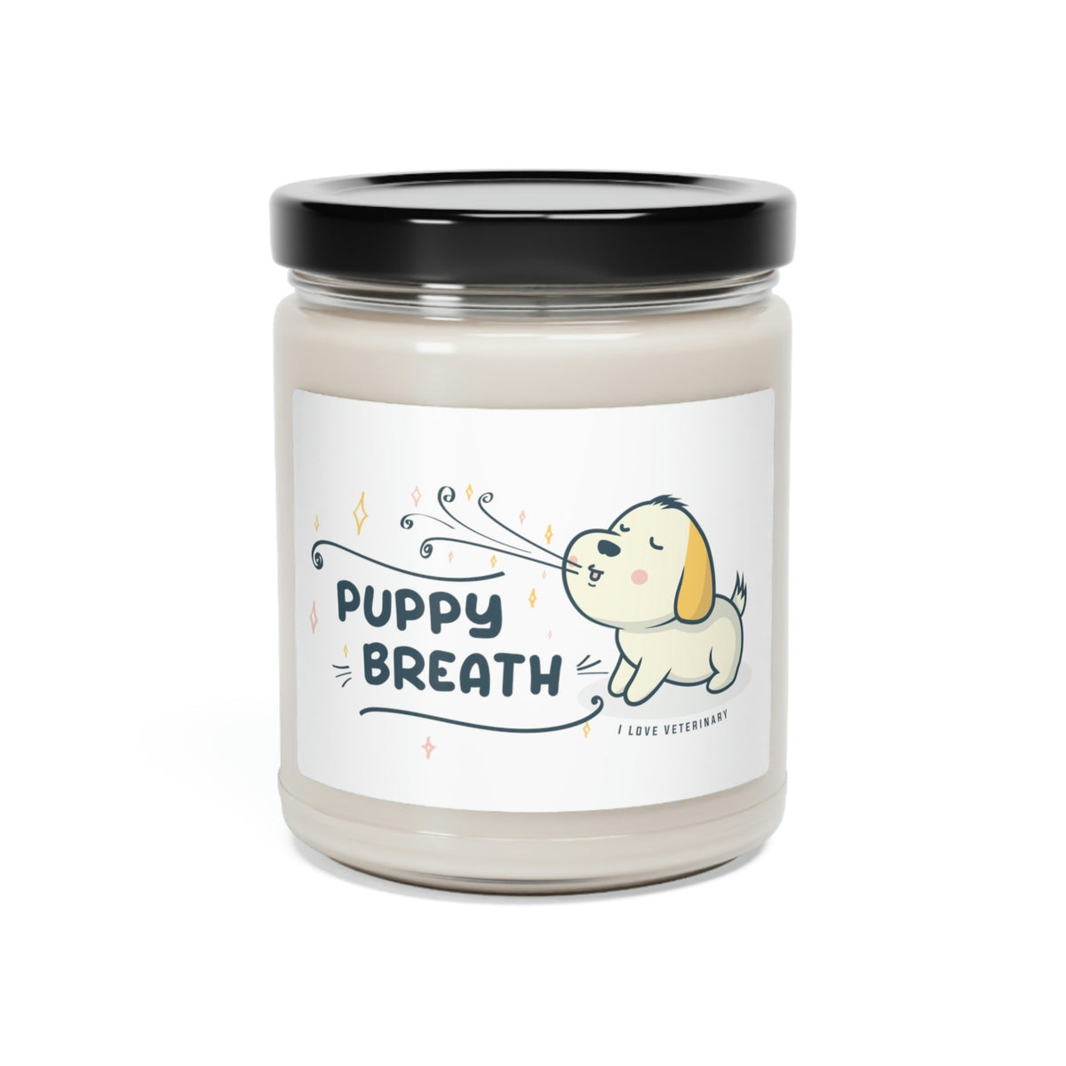 Puppy breath design - Scented Soy Candle-Candles-I love Veterinary