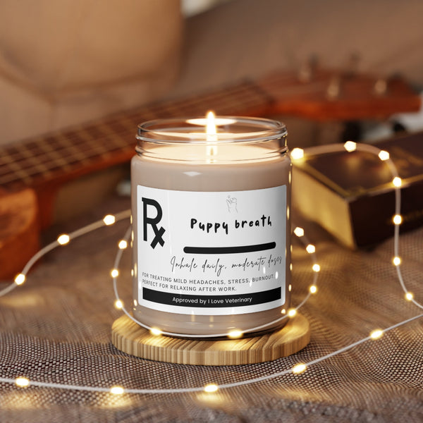 Puppy breath prescription - Scented Soy Candle-Candles-I love Veterinary