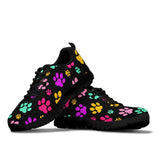 Rainbow Paw Prints - Women's Sneakers-Sneakers-I love Veterinary