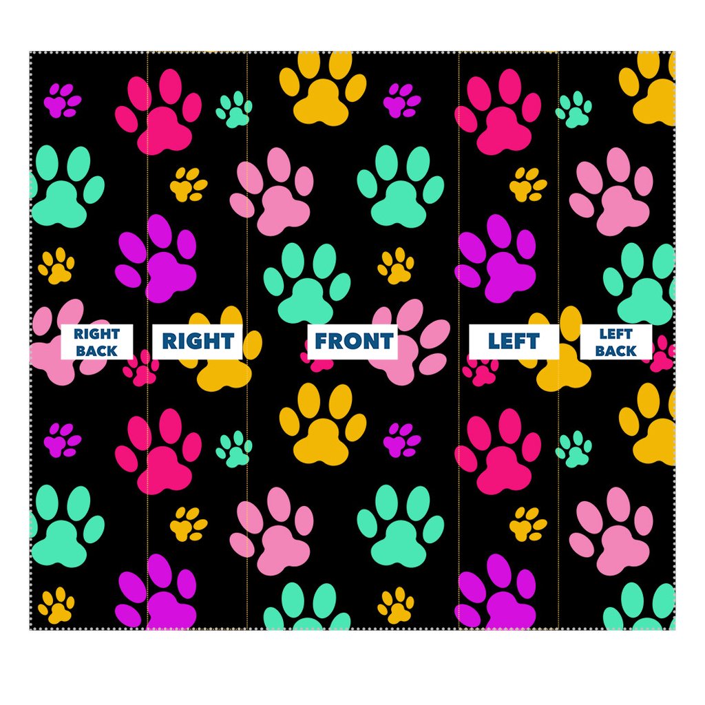 Rainbow pawprints Sublimation Neck Gaiter-Sublimation Neck Gaiter-I love Veterinary
