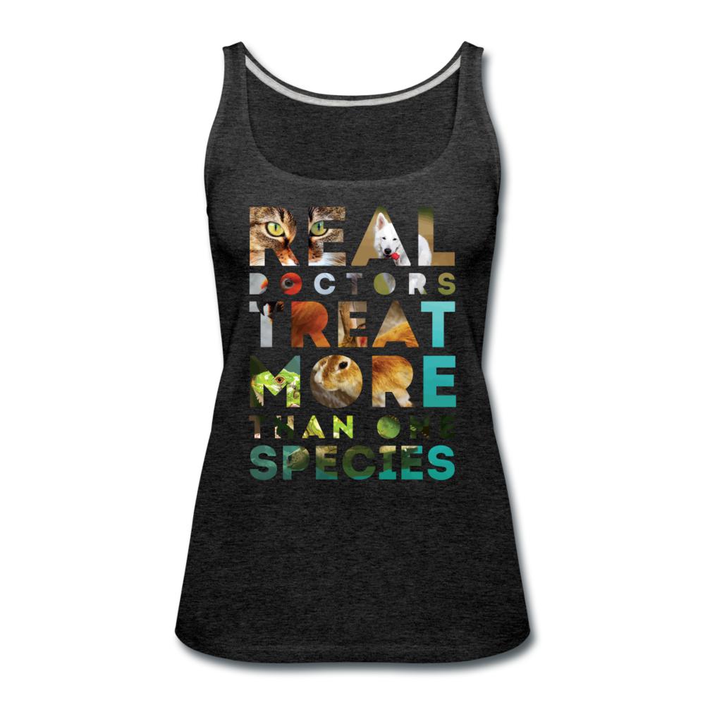 Real doctors treat more than one species Women's Tank Top-Women’s Premium Tank Top | Spreadshirt 917-I love Veterinary