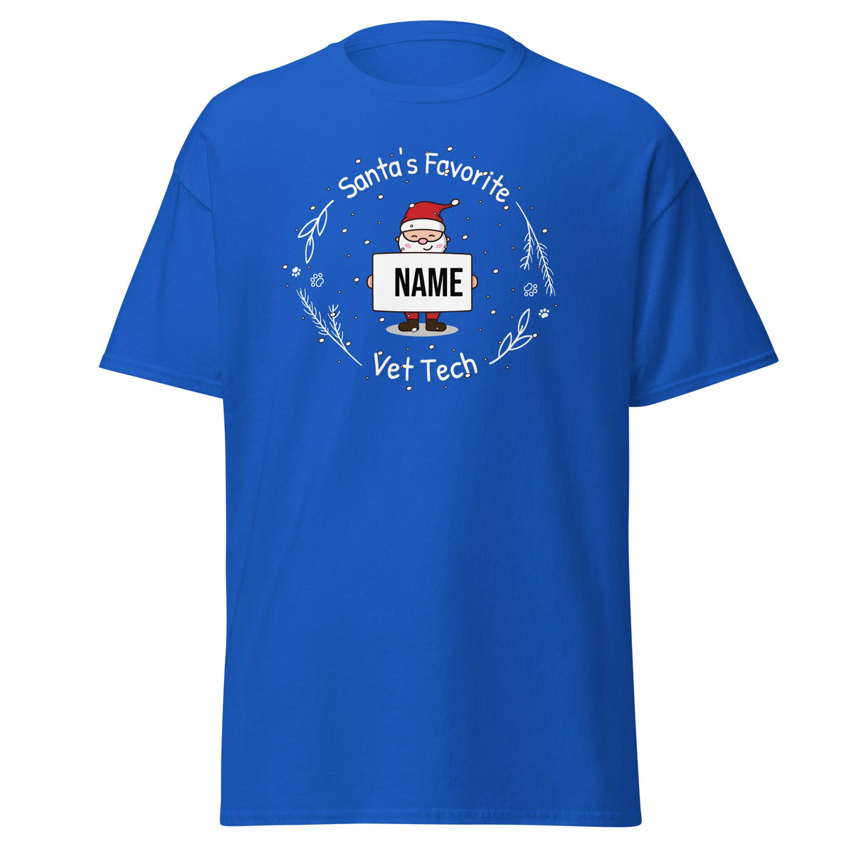 Santa's favorite Vet Tech Personalizable Unisex T-shirt-Unisex T-shirt | Gildan 5000-I love Veterinary