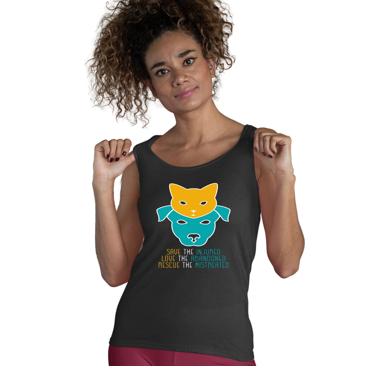 Save the injured, love the abandoned, rescue the mistreated Women's Tank Top-Women’s Premium Tank Top | Spreadshirt 917-I love Veterinary