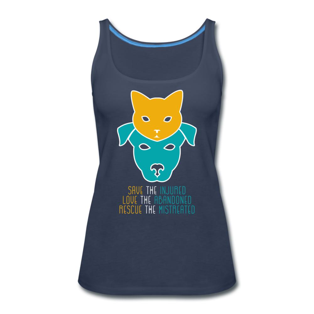 Save the injured, love the abandoned, rescue the mistreated Women's Tank Top-Women’s Premium Tank Top | Spreadshirt 917-I love Veterinary