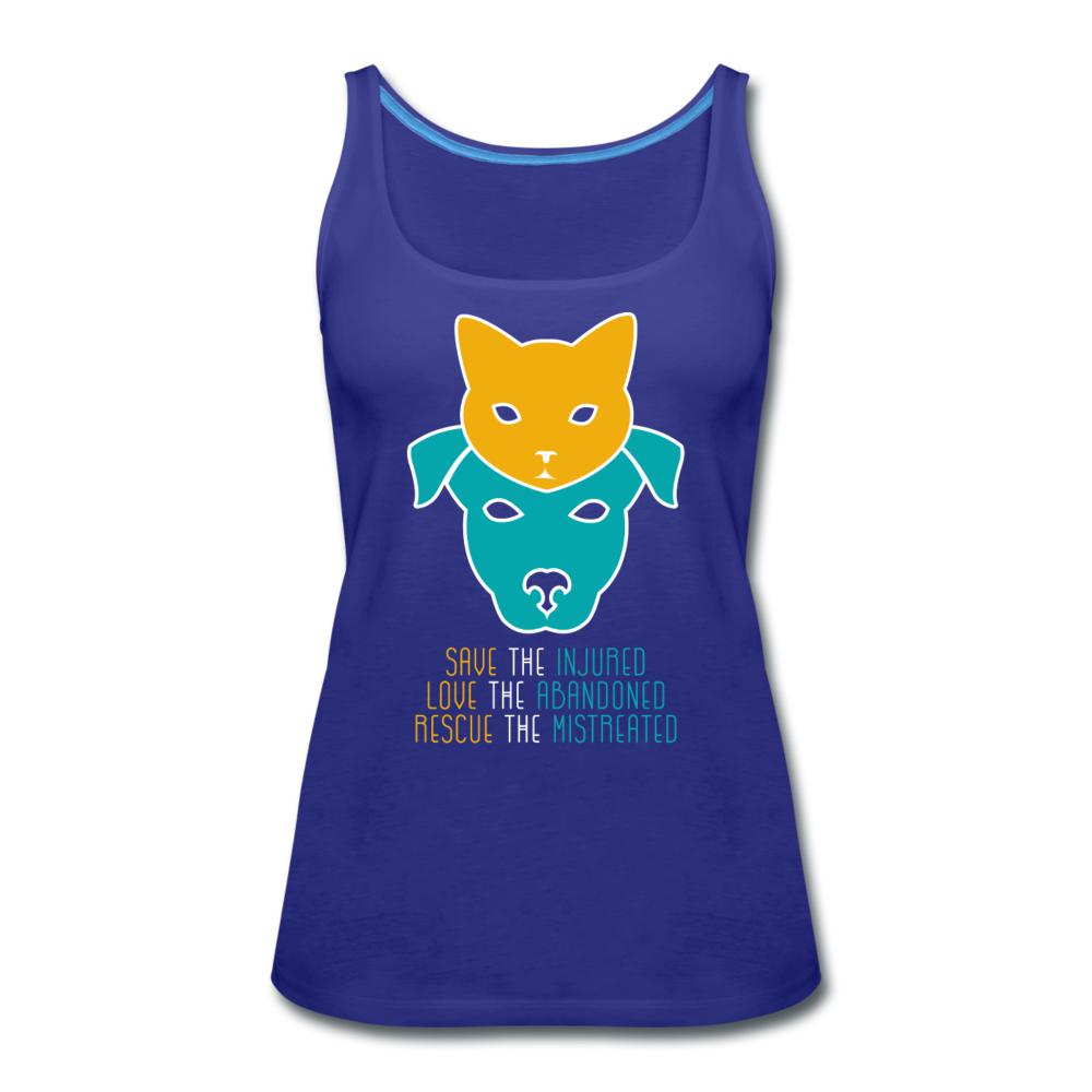 Save the injured, love the abandoned, rescue the mistreated Women's Tank Top-Women’s Premium Tank Top | Spreadshirt 917-I love Veterinary