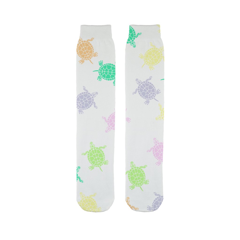 Sea Turtles Sublimation Tube Sock-Sublimation Sock-I love Veterinary