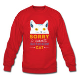 Sorry I can't I have plans with my Cat Crewneck Sweatshirt-Unisex Crewneck Sweatshirt | Gildan 18000-I love Veterinary