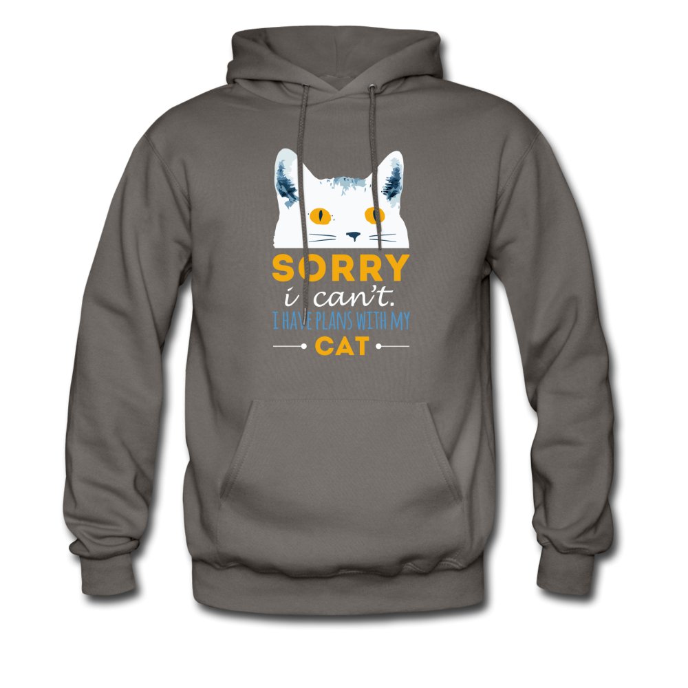 Sorry I can't I have plans with my Cat Unisex Hoodie-Men's Hoodie | Hanes P170-I love Veterinary