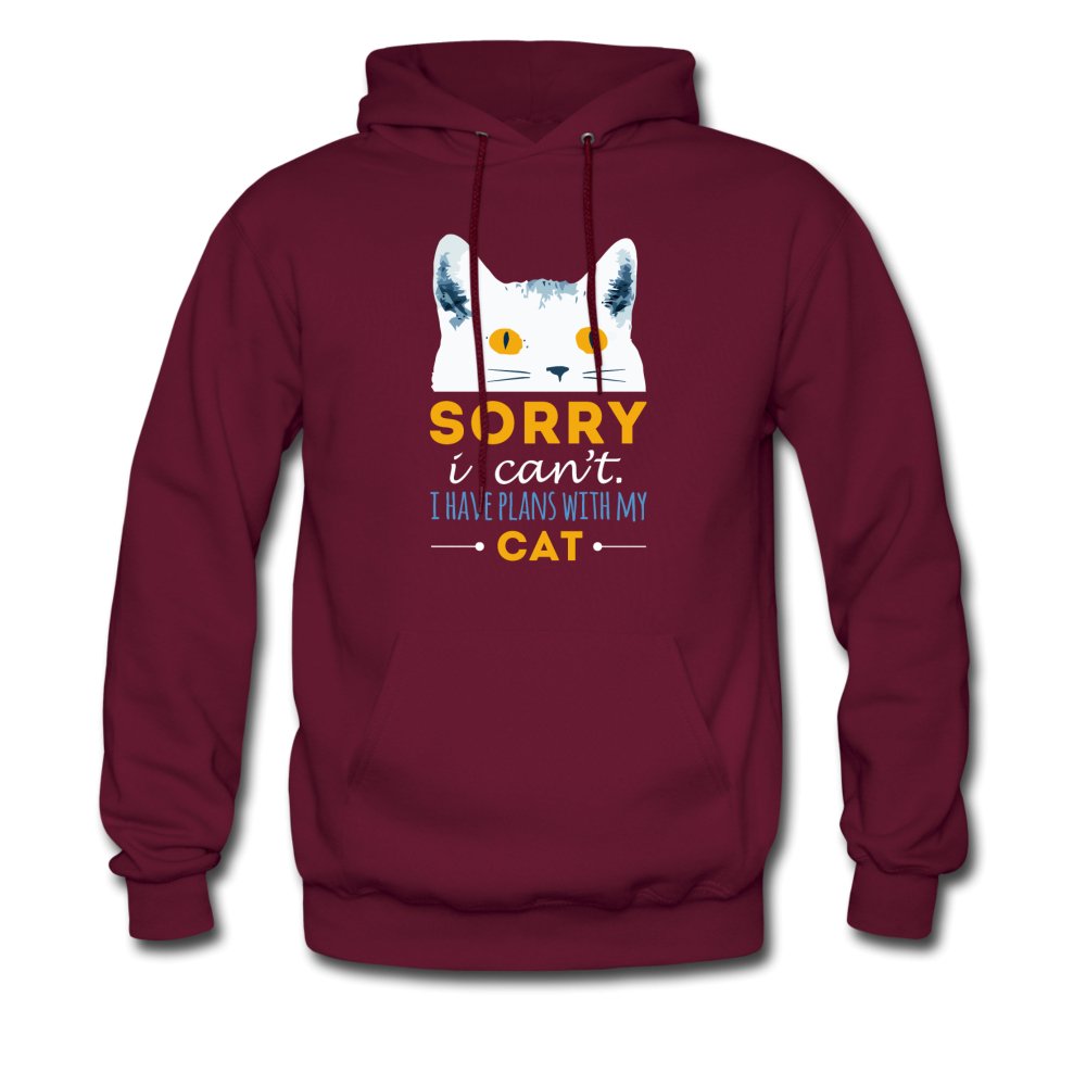 Sorry I can't I have plans with my Cat Unisex Hoodie-Men's Hoodie | Hanes P170-I love Veterinary