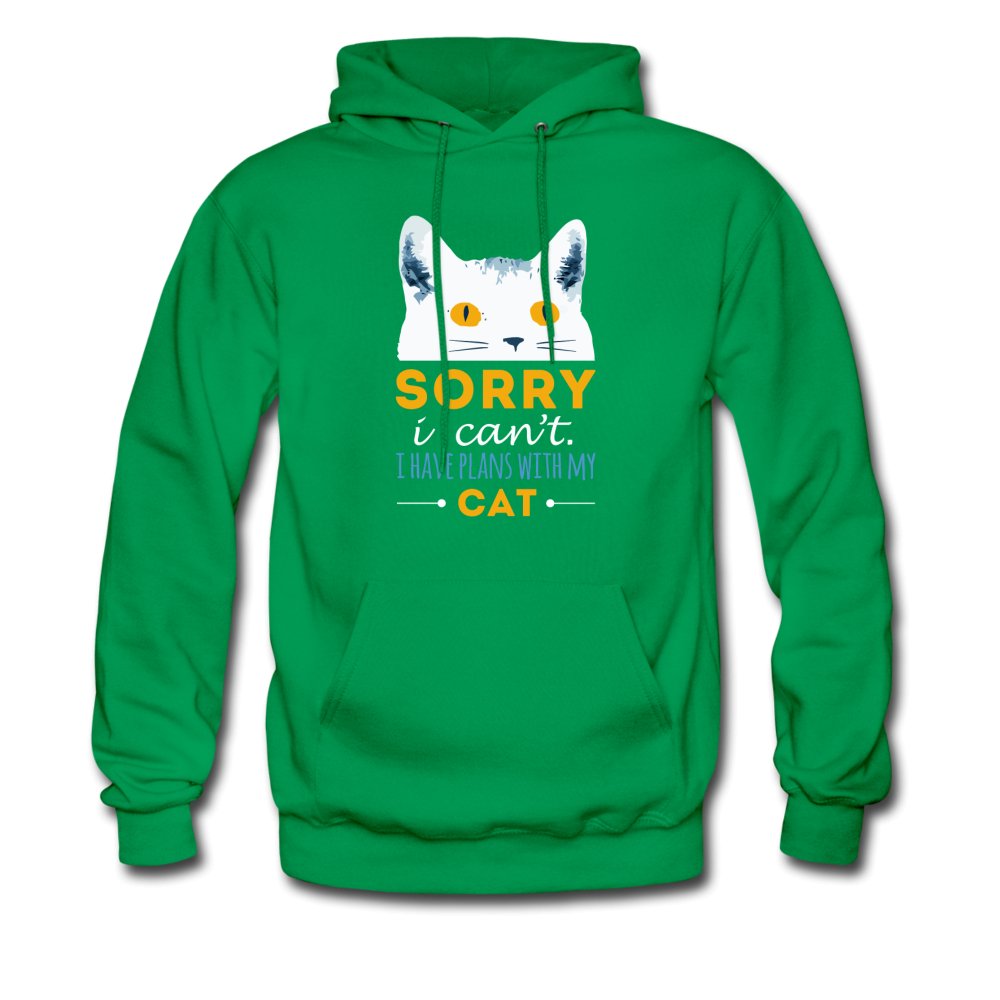 Sorry I can't I have plans with my Cat Unisex Hoodie-Men's Hoodie | Hanes P170-I love Veterinary