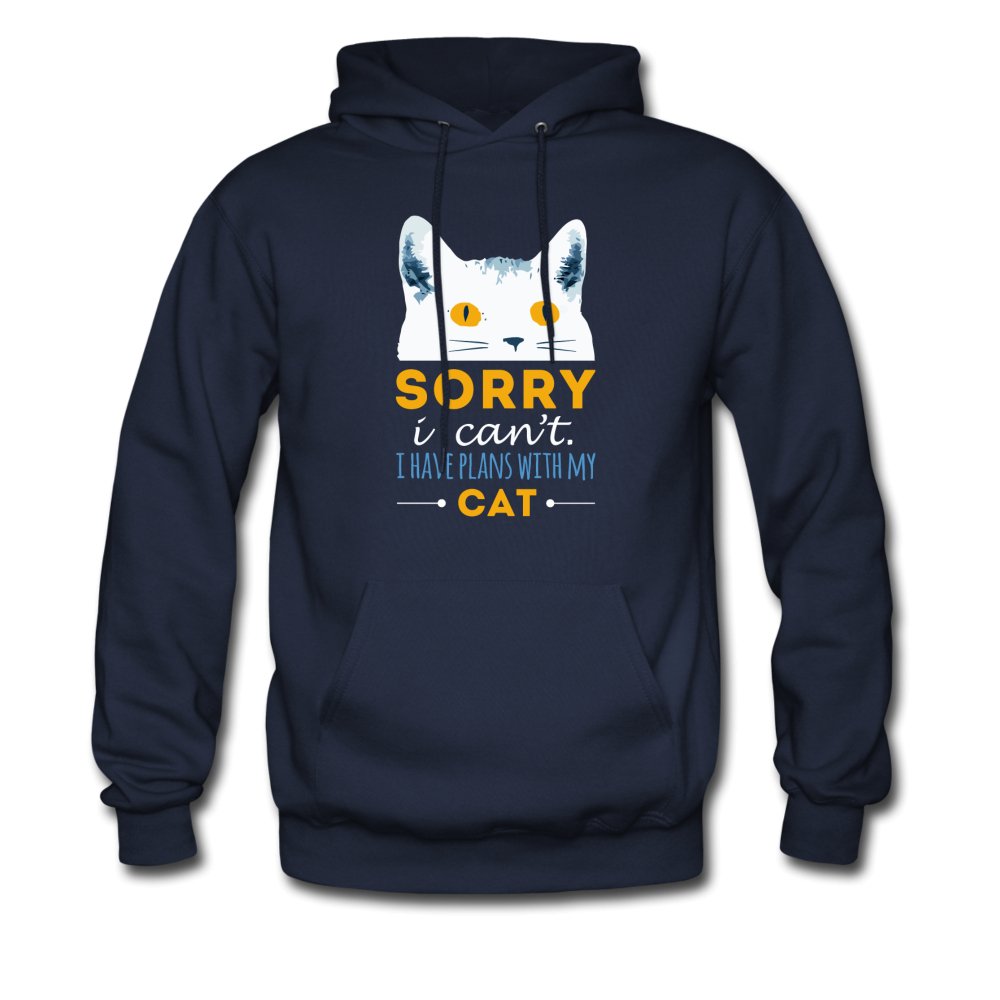 Sorry I can't I have plans with my Cat Unisex Hoodie-Men's Hoodie | Hanes P170-I love Veterinary