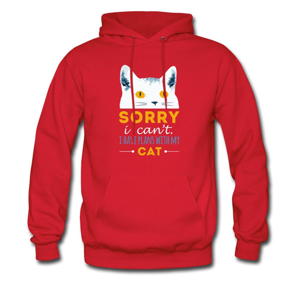 Sorry I can't I have plans with my Cat Unisex Hoodie-Men's Hoodie | Hanes P170-I love Veterinary