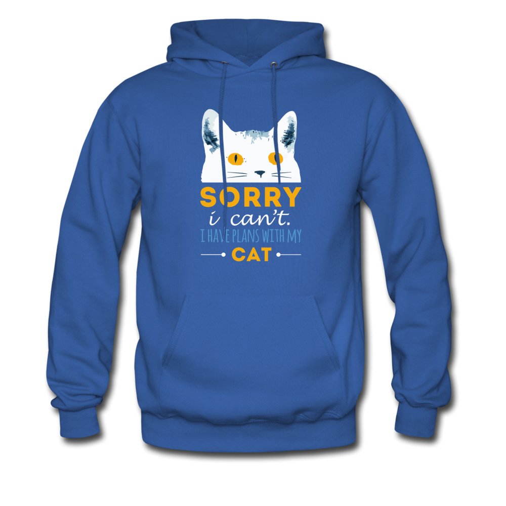 Sorry I can't I have plans with my Cat Unisex Hoodie-Men's Hoodie | Hanes P170-I love Veterinary