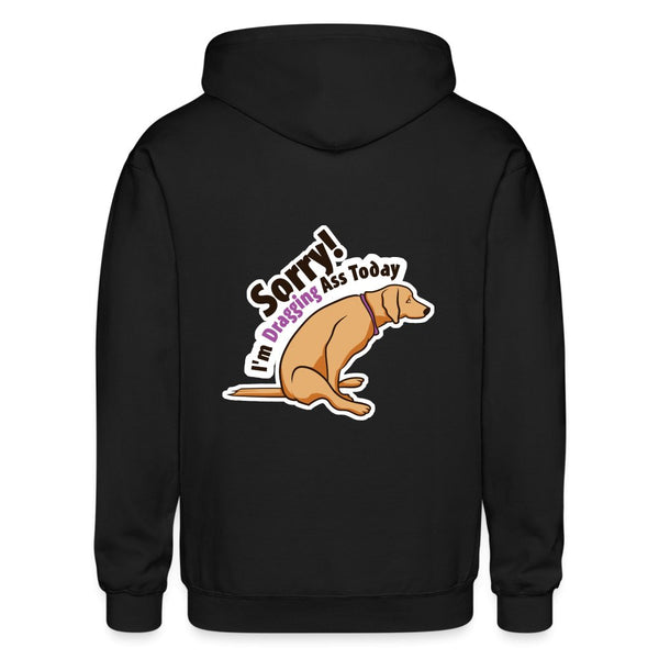 Sorry I'm dragging ass today Zip Hoodie Gildan Heavy Blend Adult Zip Hoodie-Heavy Blend Adult Zip Hoodie | Gildan G18600-I love Veterinary