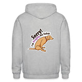 Sorry I'm dragging ass today Zip Hoodie Gildan Heavy Blend Adult Zip Hoodie-Heavy Blend Adult Zip Hoodie | Gildan G18600-I love Veterinary