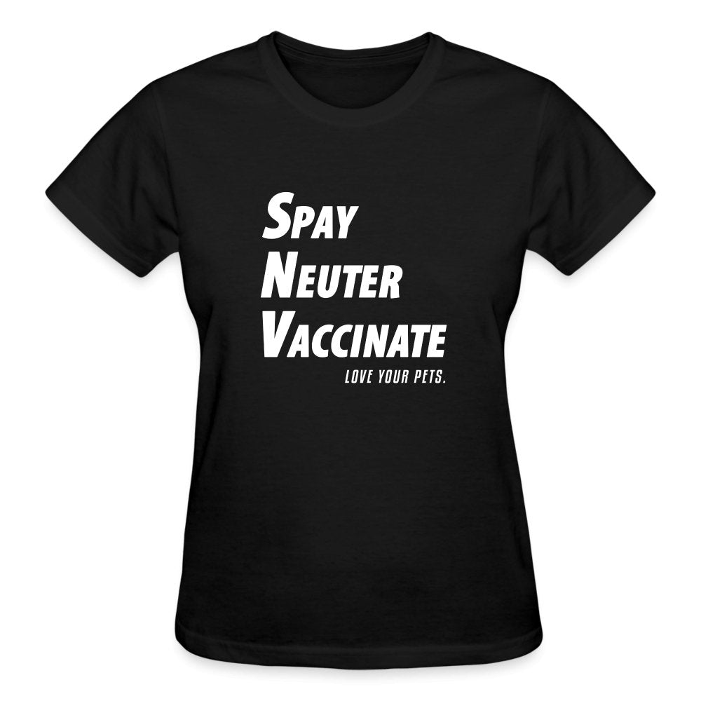 Spay, neuter, vaccinate! Love your pets Gildan Ultra Cotton Ladies T-Shirt-Ultra Cotton Ladies T-Shirt | Gildan G200L-I love Veterinary