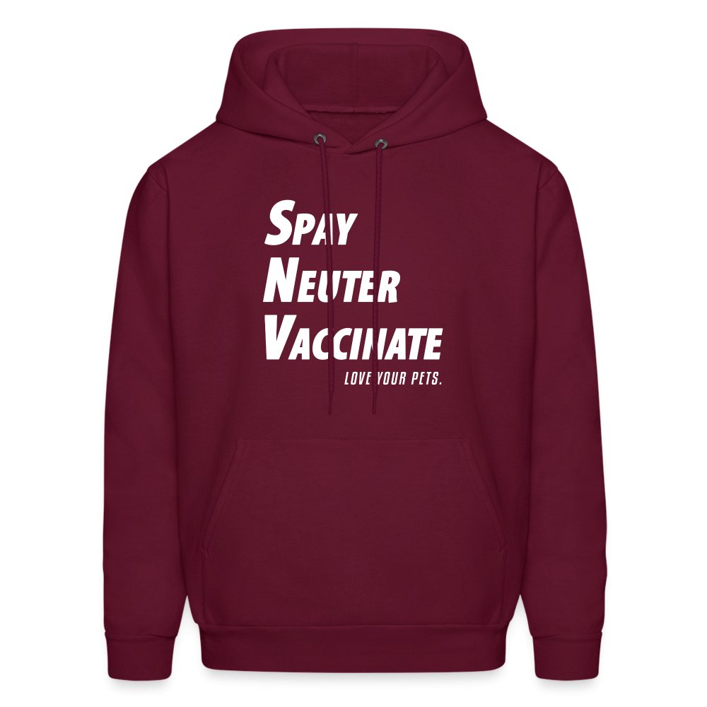 Spay, neuter, vaccinate! Love your pets Unisex Hoodie-Men's Hoodie | Hanes P170-I love Veterinary