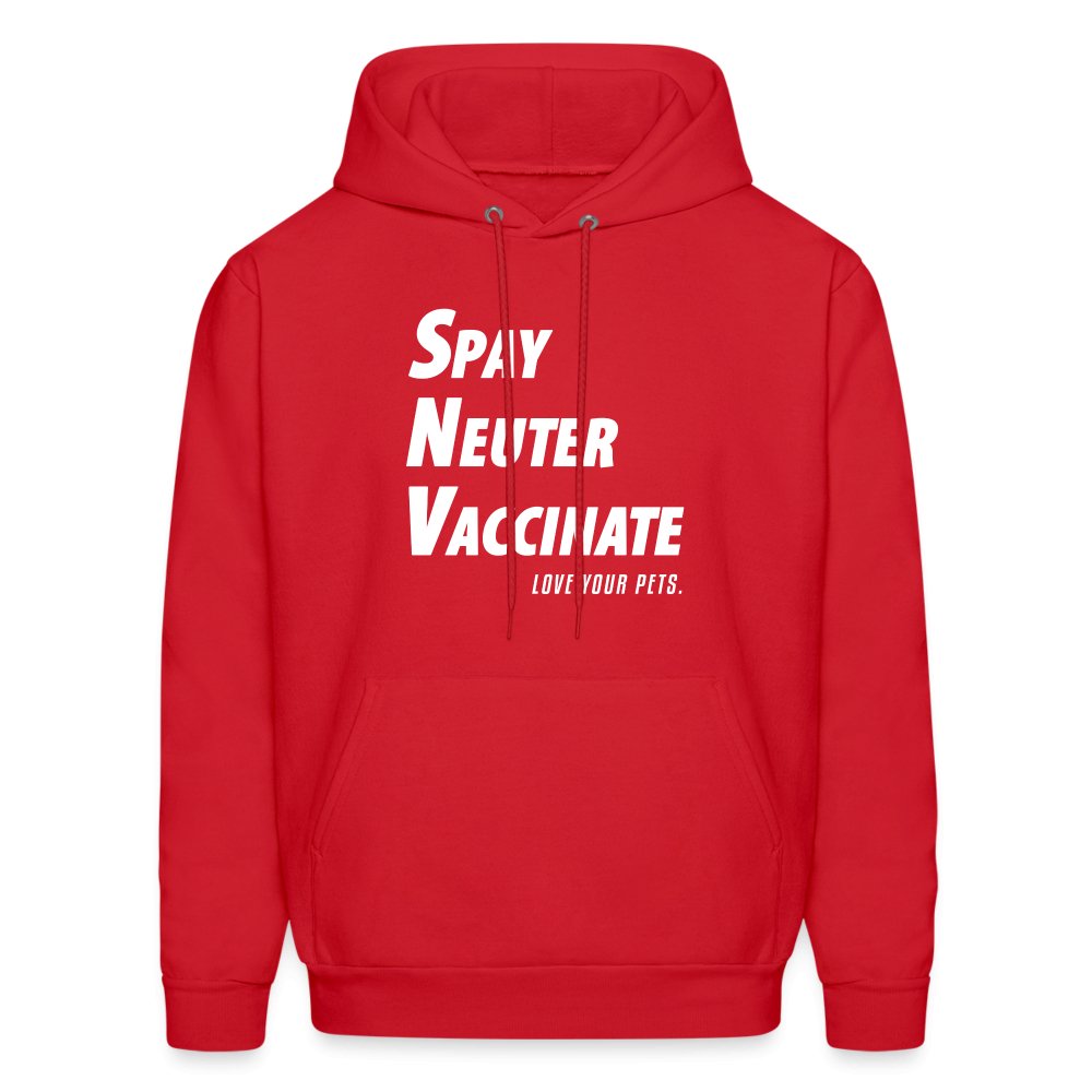 Spay, neuter, vaccinate! Love your pets Unisex Hoodie-Men's Hoodie | Hanes P170-I love Veterinary