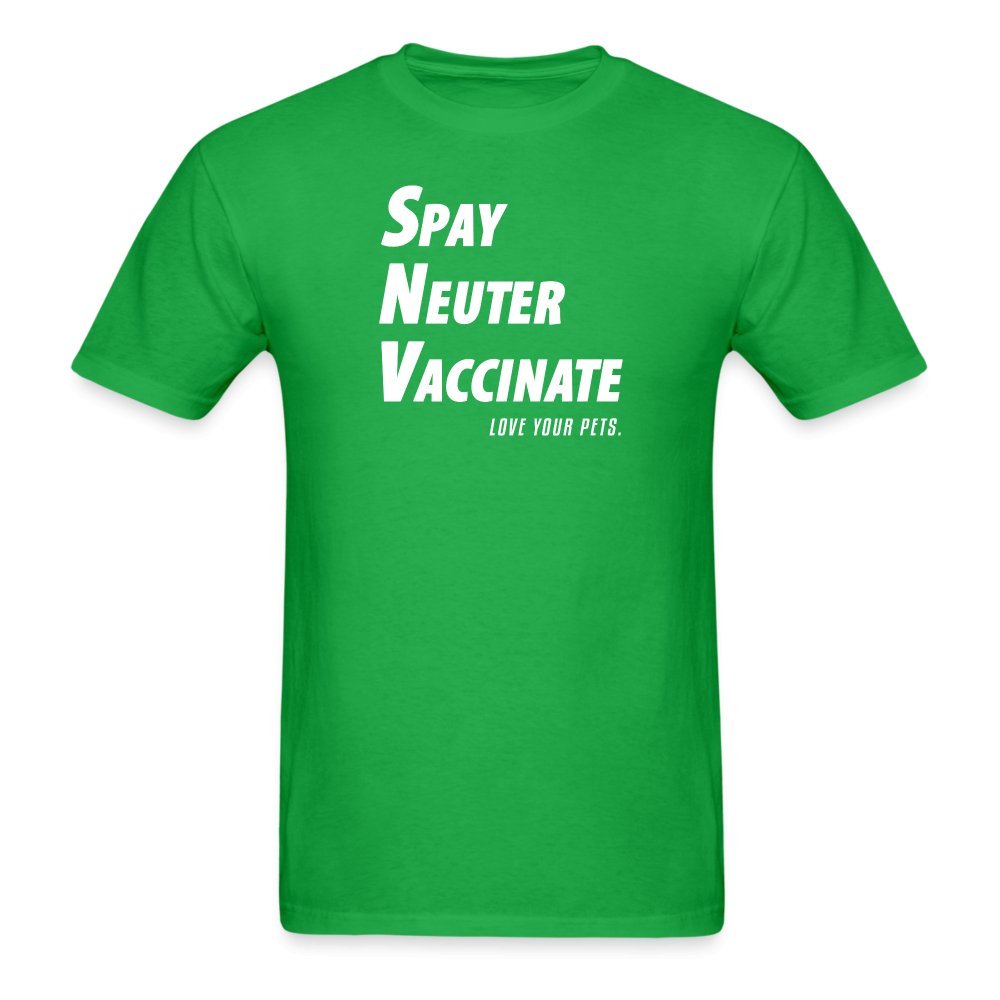 Spay, neuter, vaccinate! Love your pets Unisex T-shirt-Unisex Classic T-Shirt | Fruit of the Loom 3930-I love Veterinary