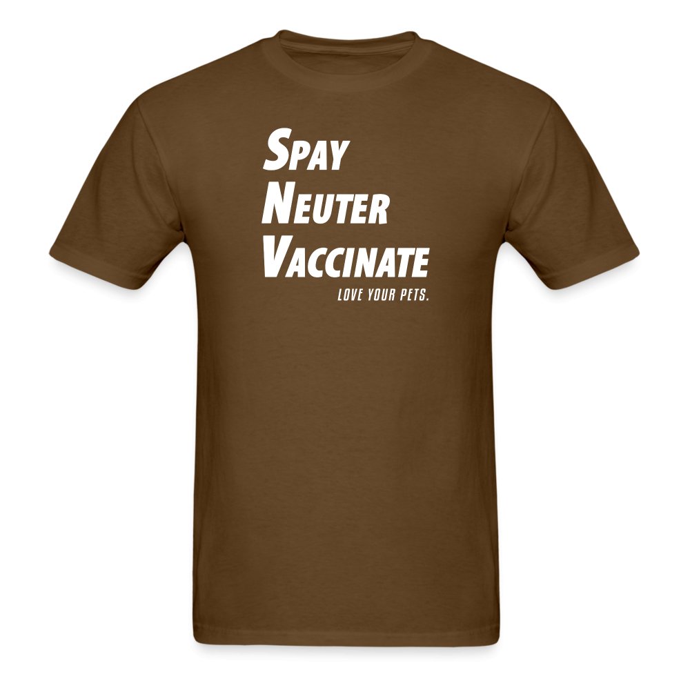 Spay, neuter, vaccinate! Love your pets Unisex T-shirt-Unisex Classic T-Shirt | Fruit of the Loom 3930-I love Veterinary