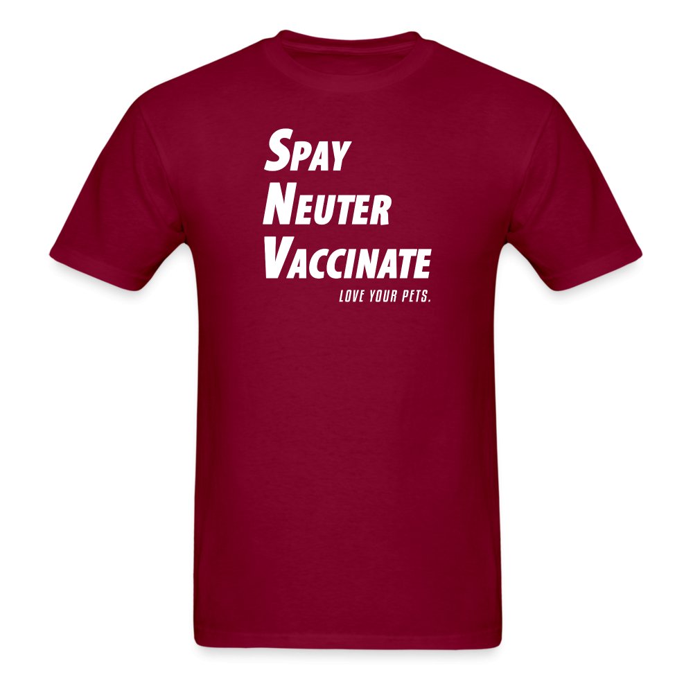 Spay, neuter, vaccinate! Love your pets Unisex T-shirt-Unisex Classic T-Shirt | Fruit of the Loom 3930-I love Veterinary