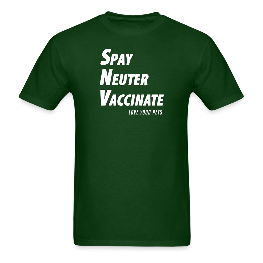 Spay, neuter, vaccinate! Love your pets Unisex T-shirt-Unisex Classic T-Shirt | Fruit of the Loom 3930-I love Veterinary