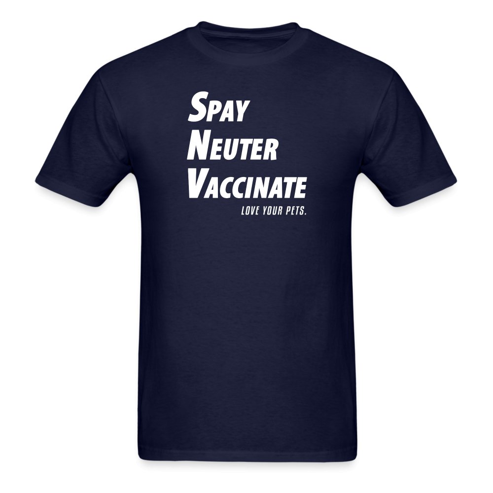 Spay, neuter, vaccinate! Love your pets Unisex T-shirt-Unisex Classic T-Shirt | Fruit of the Loom 3930-I love Veterinary