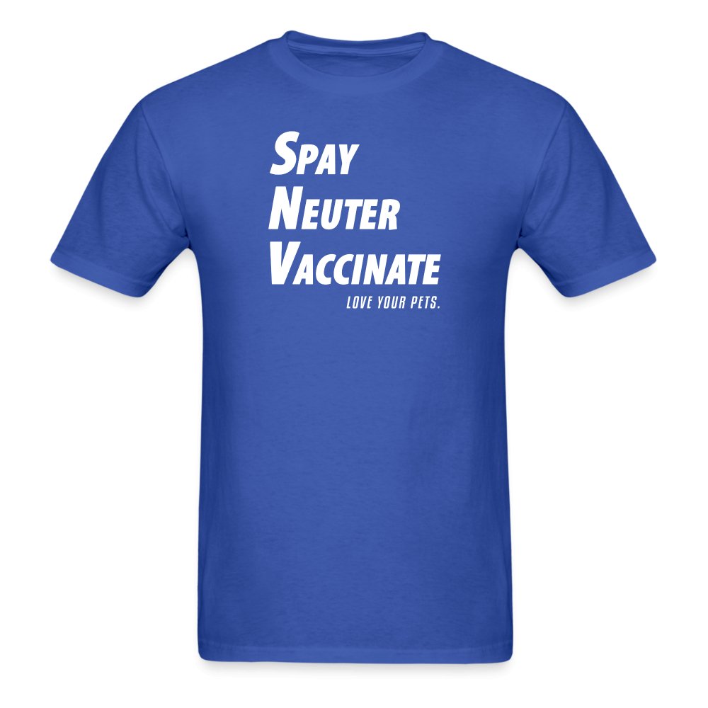 Spay, neuter, vaccinate! Love your pets Unisex T-shirt-Unisex Classic T-Shirt | Fruit of the Loom 3930-I love Veterinary