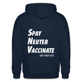 Spay, neuter, vaccinate! Love your pets Zip Hoodie Gildan Heavy Blend Adult Zip Hoodie-Heavy Blend Adult Zip Hoodie | Gildan G18600-I love Veterinary