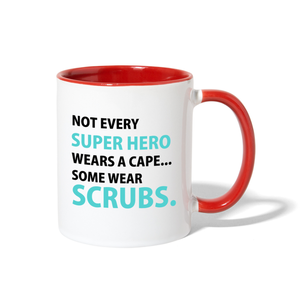Not every super hero wears a cape Contrast Coffee Mug-Contrast Coffee Mug | BestSub B11TAA-I love Veterinary