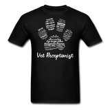 Vet Receptionist Pawprint Unisex T-shirt-Unisex Classic T-Shirt | Fruit of the Loom 3930-I love Veterinary