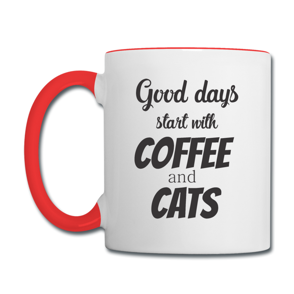 Coffee and cats Contrast Coffee Mug-Contrast Coffee Mug | BestSub B11TAA-I love Veterinary