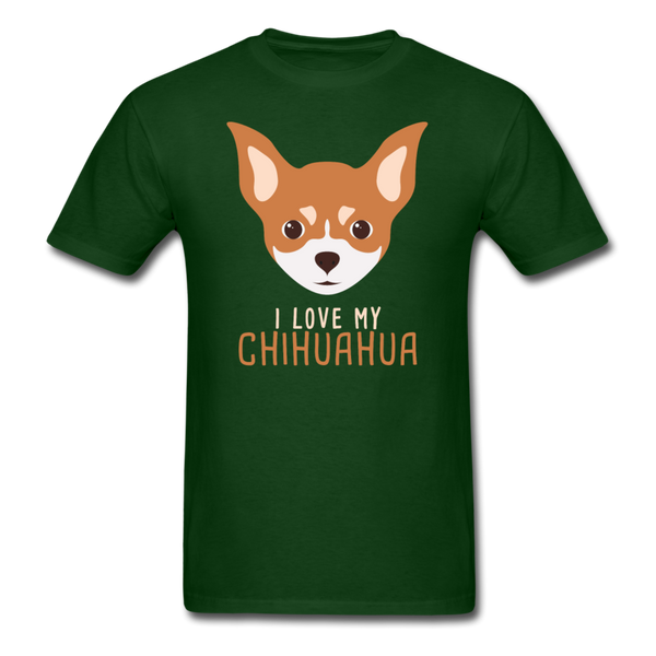 I love my Chihuahua Unisex T-shirt-Unisex Classic T-Shirt | Fruit of the Loom 3930-I love Veterinary