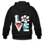 Love Dog and Cat Unisex Zip Hoodie-Heavy Blend Adult Zip Hoodie | Gildan G18600-I love Veterinary