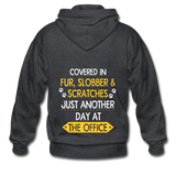 Veterinary - Fur, Slobber, Scratches Unisex Zip Hoodie-Heavy Blend Adult Zip Hoodie | Gildan G18600-I love Veterinary